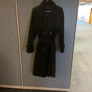 Worn in the movie “Please Baby Please” Vintage Echtes Leder Suede Trench